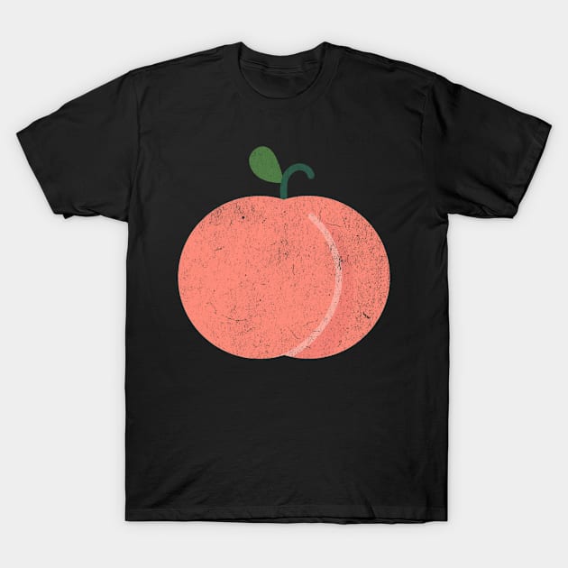 Funny Slightly Offensive Peach Graphic T-Shirt by StudioGJ